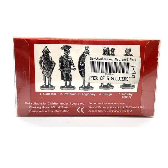 Vintage Westair MCMLXXII Roman Military Figures Pewter Sealed Box Unopened 1972 - Picture 3 of 4